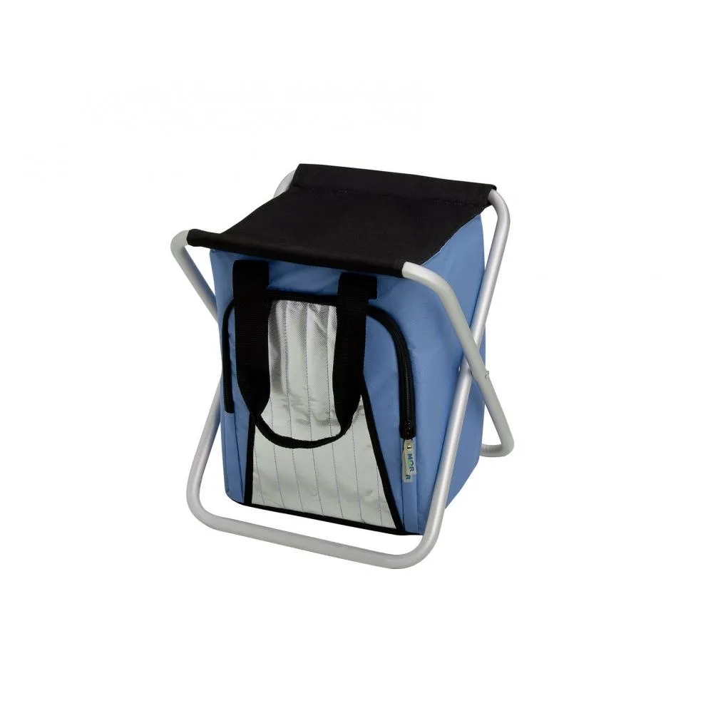 Banqueta Camping Dobravel + Cooler Termico 25l - Mor