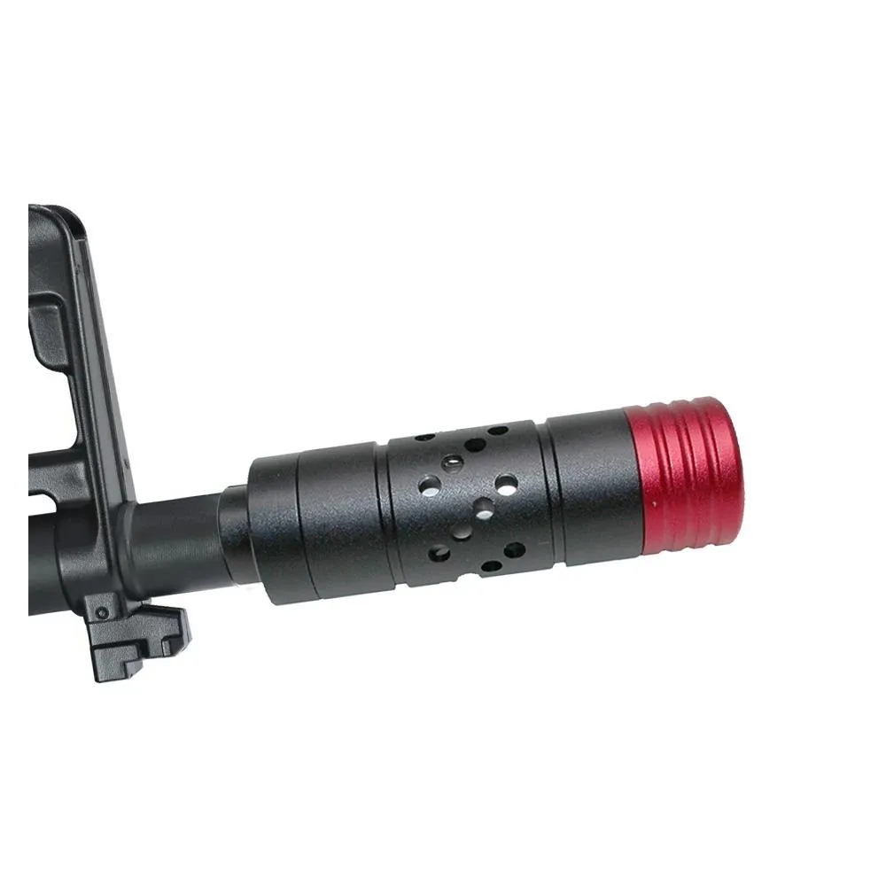 Supressor Fake Rifle Airsoft 100x30mm Rosca M14 Esquerda