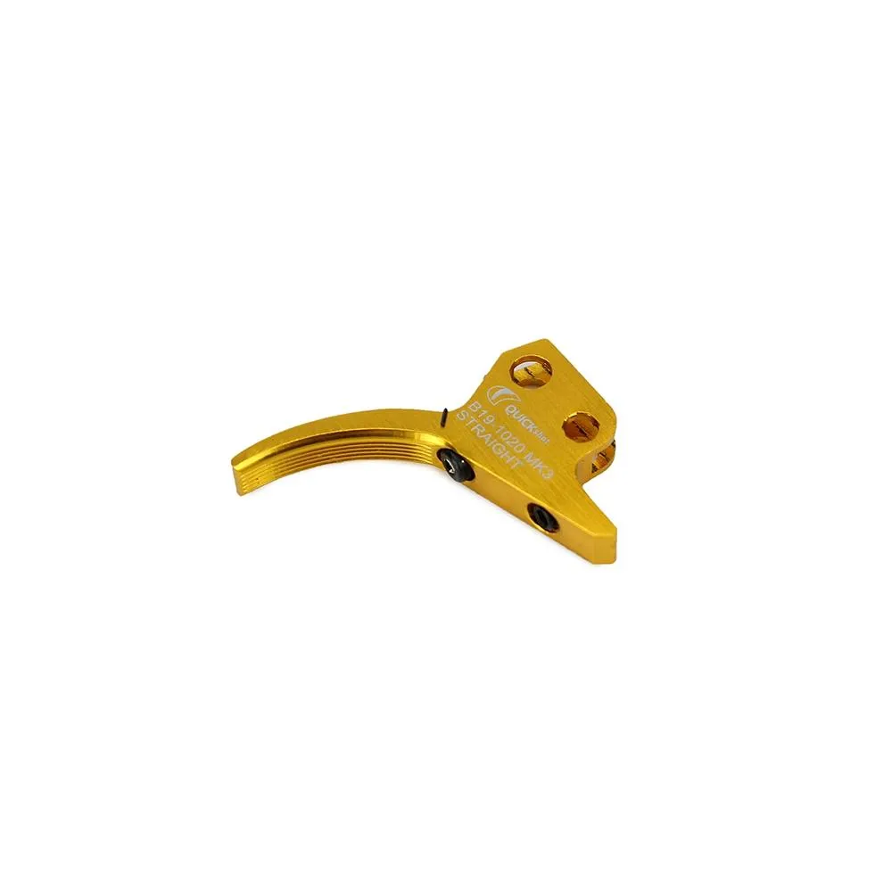 Lamina De Gatilho Bam/cbc B19 Mk3 Straight Dourado Quickshot