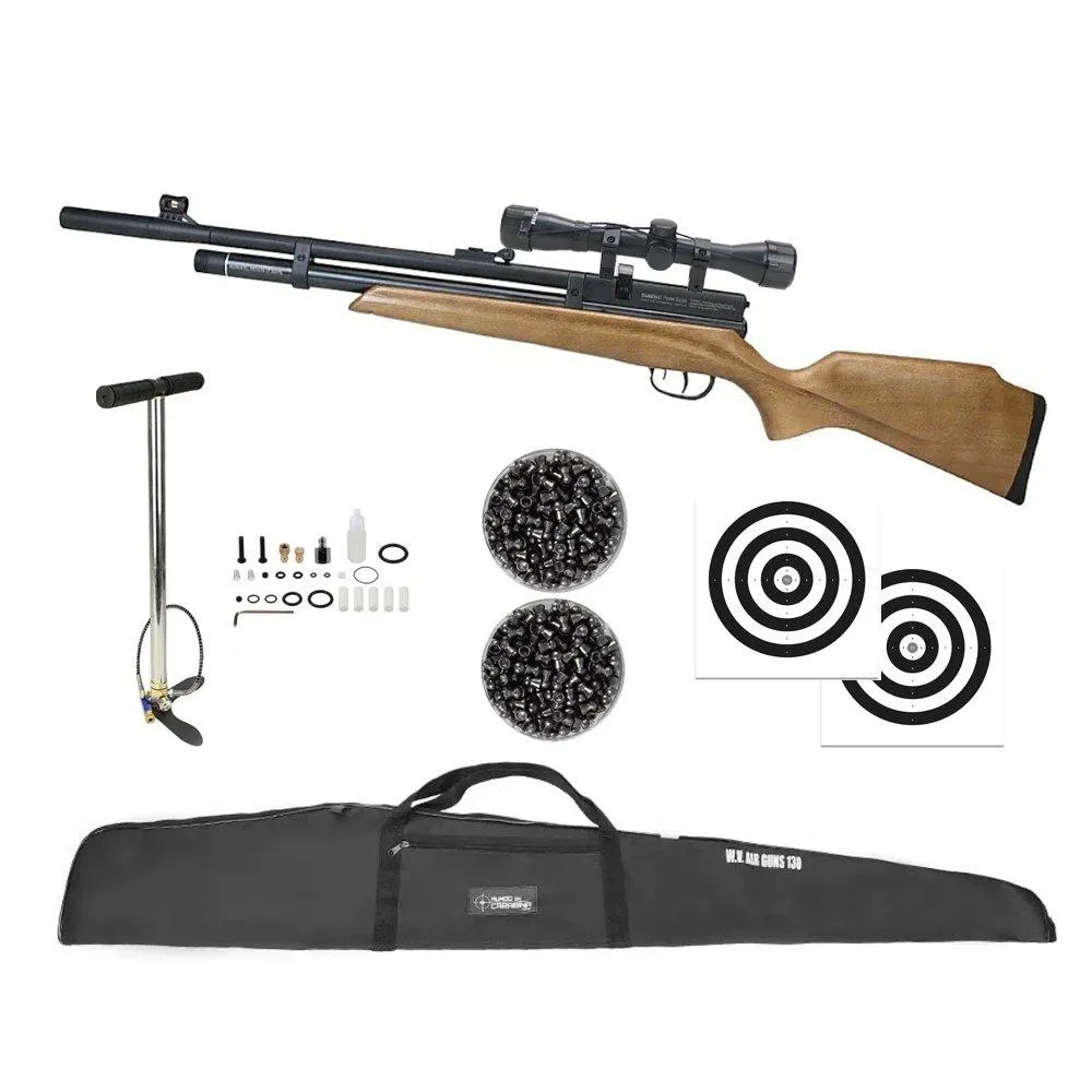 Carabina Beeman PCP 1332 Raider 6,35mm Madeira + Kit