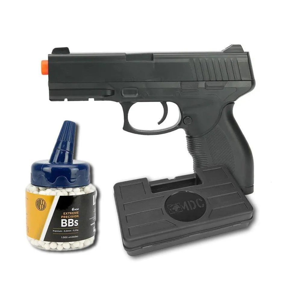 Airsoft Pistola VG 24/7 V310 Rossi 6mm +1000 BBs + Case
