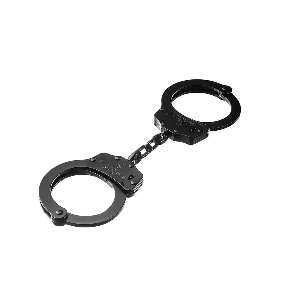 Algema De Pulso Em Aço Carbono Corrente Preta - Invictus