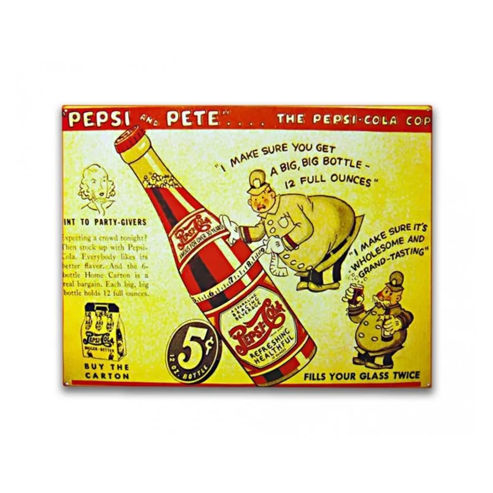 Placa Decorativa - Pepsi-cola - 30x39 Cm - All Classics