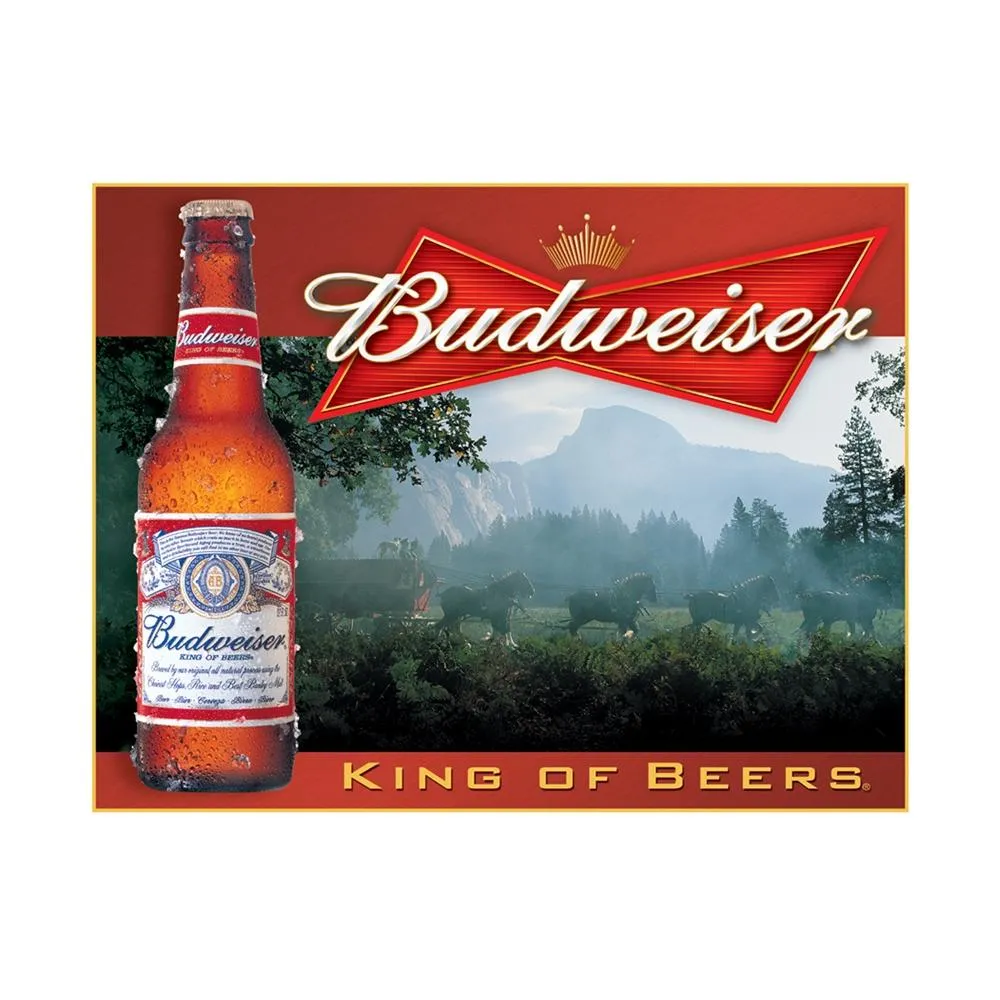 Placa Metálica Decorativa Budweiser King Of Beers - Rossi