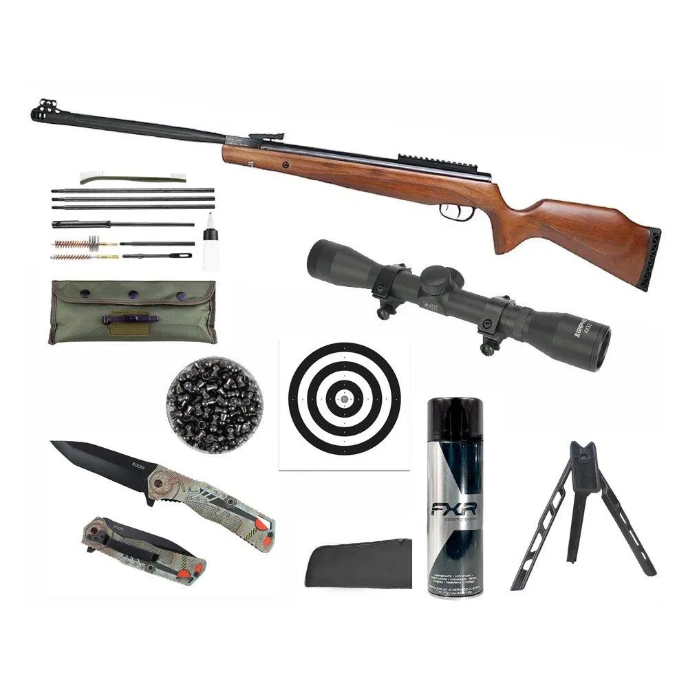 Carabina Beeman Viper Madeira 5,5 Gás Ram 80kg + Kit Pro