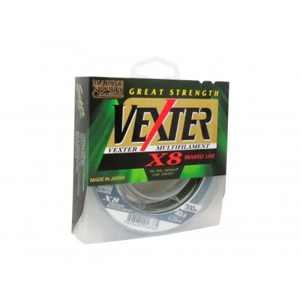 Linha multifilamento VEXTER X8 80 LB 0,44 MM - 300 METROS - 8 fios