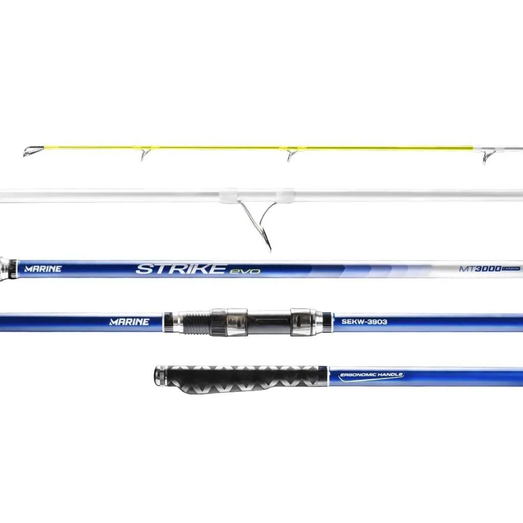 Vara Para Molinete Strike Evo Híbrida Low Rider Fuji 4,20m - 100-200g Marine Sports
