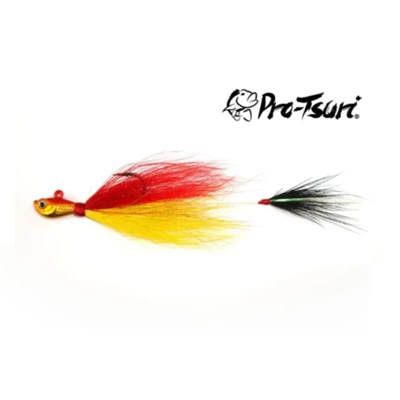 Jig Bucktail Duplo Pro-Tsuri Cichla 4/0 15g 50P0003 Ver/Am c/1un