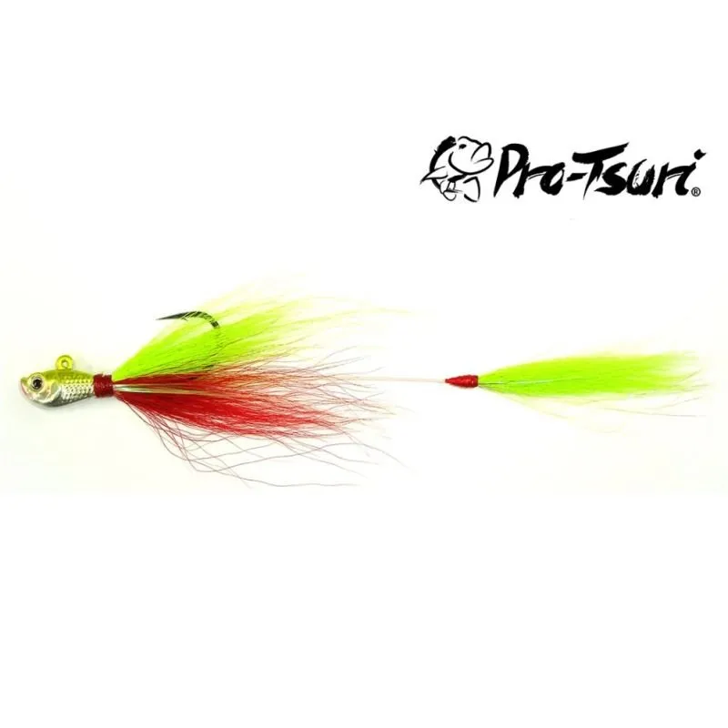 Jig Bucktail Duplo Pro-Tsuri Cichla 4/0 15g 50P0004 Vde/Ver c/1un