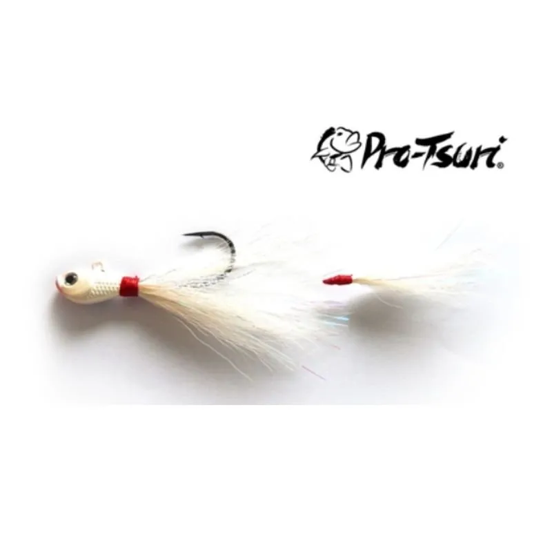 Jig Bucktail Duplo Pro-Tsuri Cichla 4/0 15g 50P0034 Bco c/1un