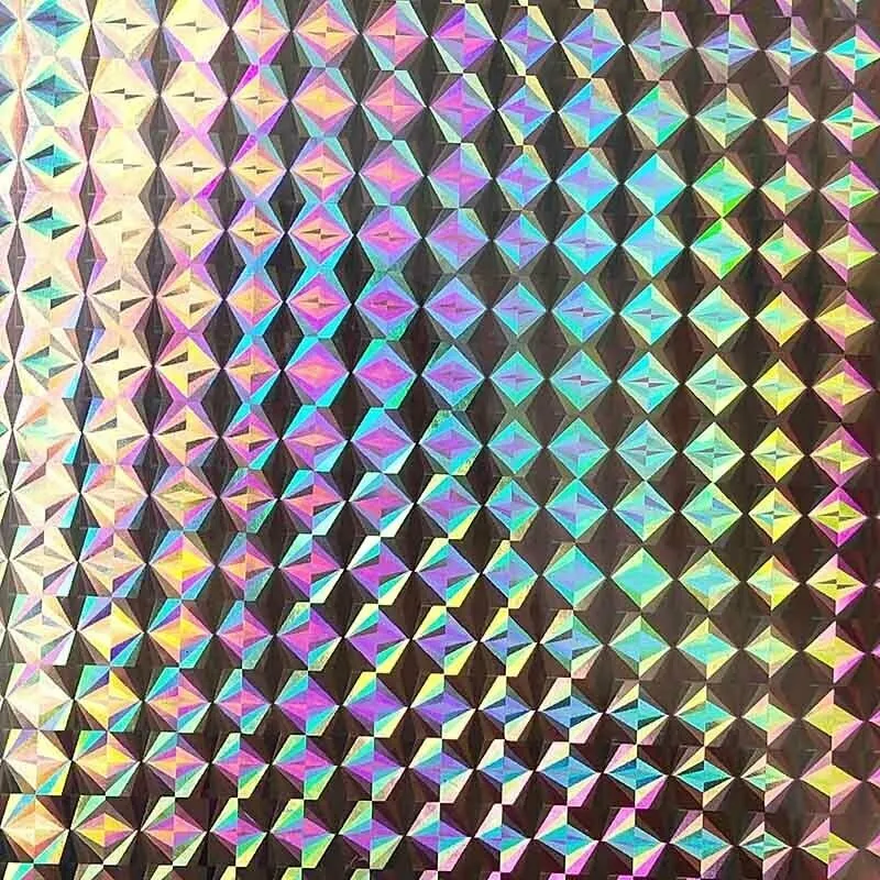 Kit 2 Adesivos Holográficos Prata/Dourado 20x10cm