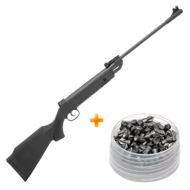 Kit Carabina de Pressão Shadow Black 5.5mm - Fixxar + Chumbinhos 5.5mm