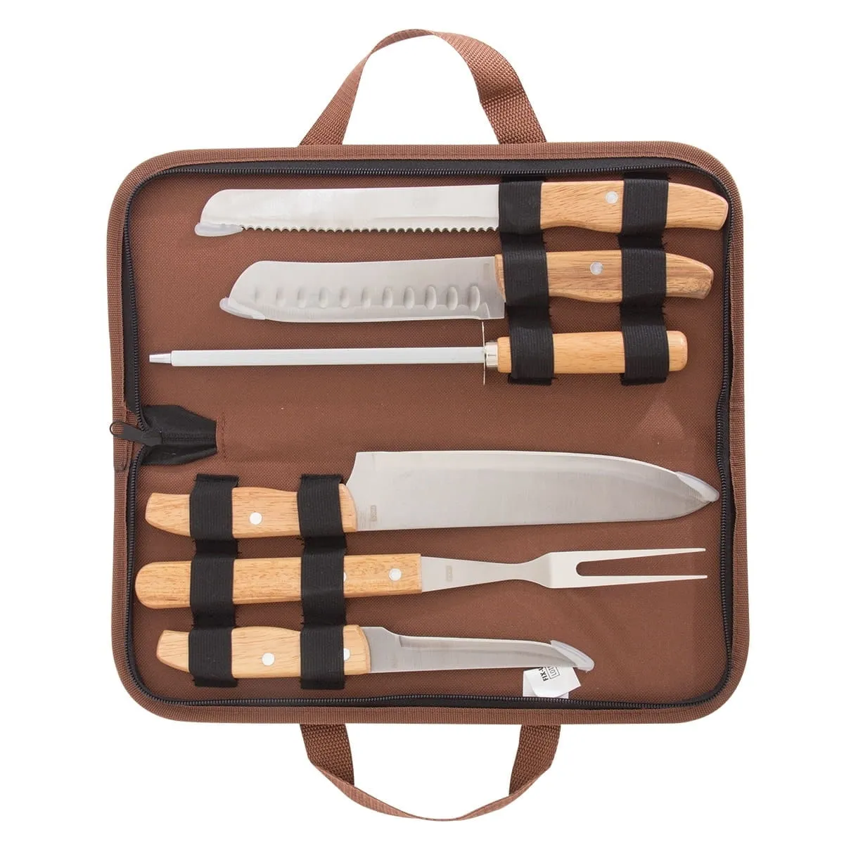 Kit Churrasco Grand Chef com 7 peças - Fixxar