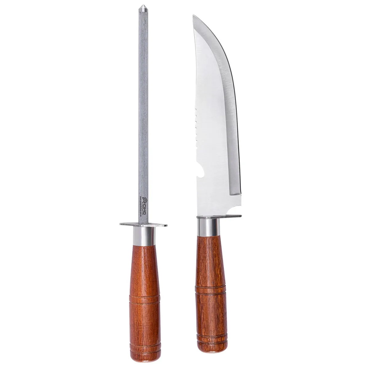 Kit Premium para Churrasco com Faca e Chaira - CIMO