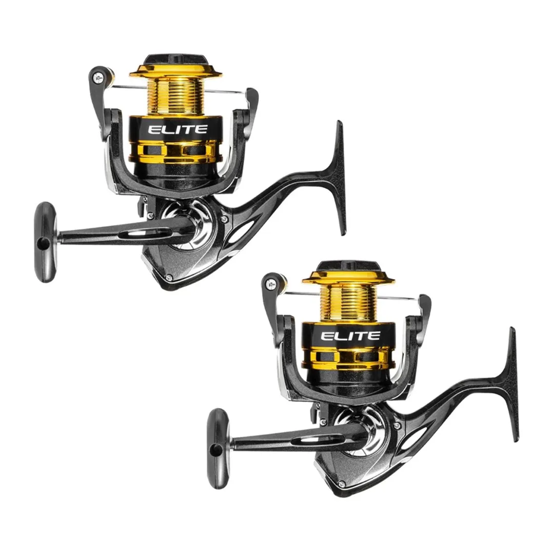 Kit 2 Molinetes Pesca Marine Sports Elite 6000 Gold 3 Rolamentos