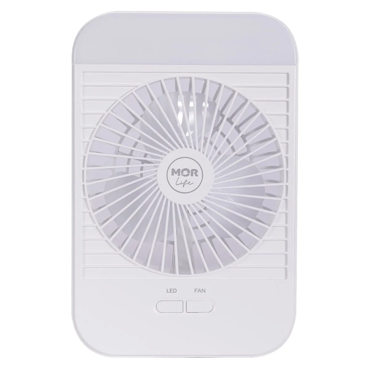 Mini Ventilador Portátil com Luminária Recarregável - Mor