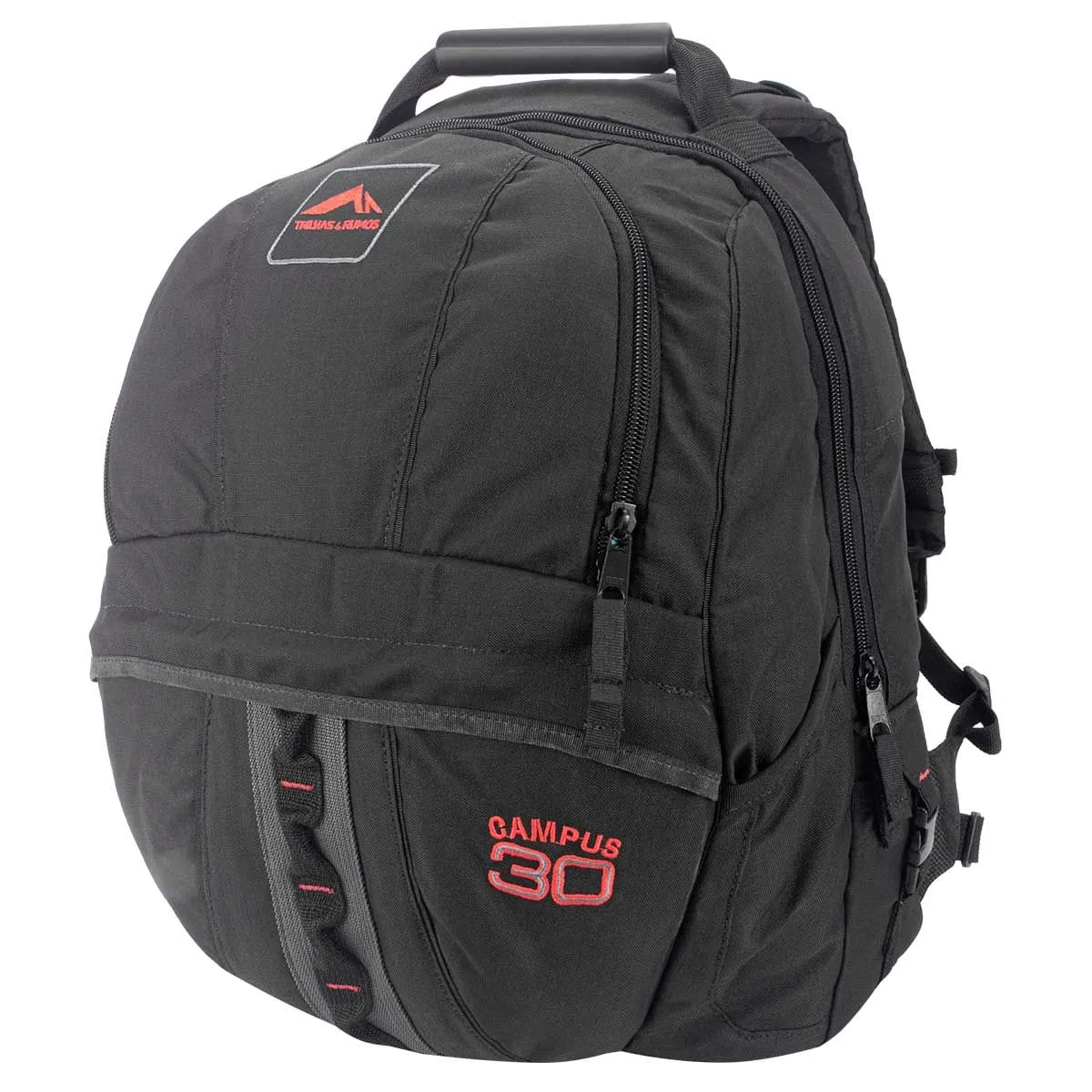 Mochila CAMPUS 30 Litros Preta - Trilhas e Rumos
