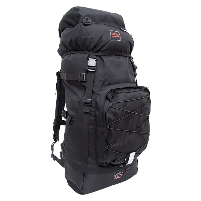 Mochila Cargueira Crampon 60 Litros Preta - Trilhas e Rumos