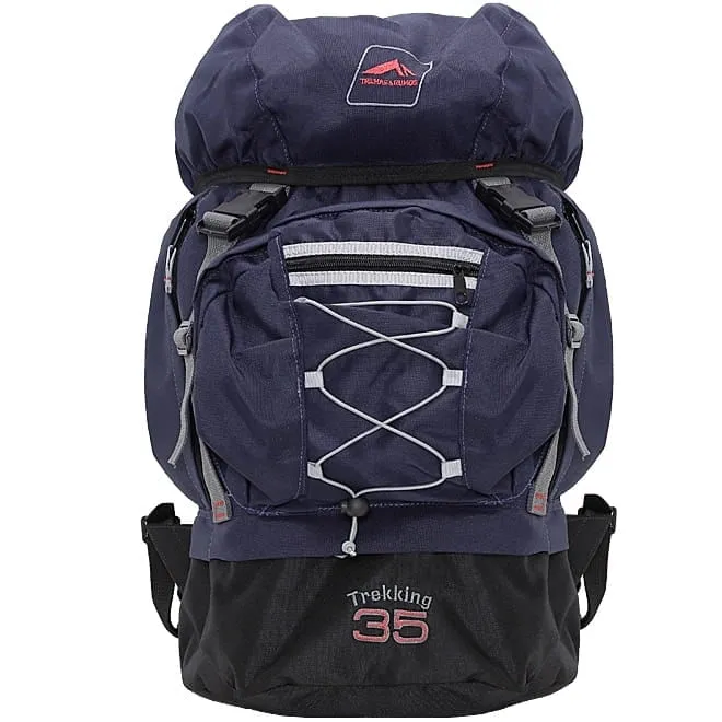 Mochila Trekking 35 Litros Marinho - Trilhas e Rumos