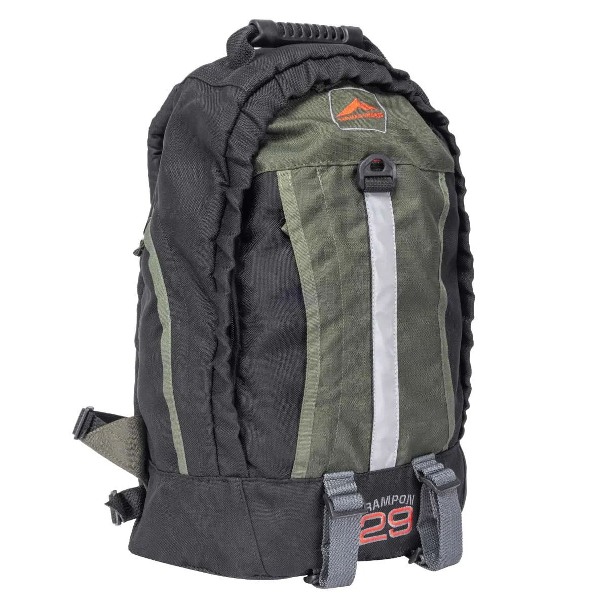 Mochila Uso Diário Crampon 29 Litros Verde com Preto - Trilhas e Rumos