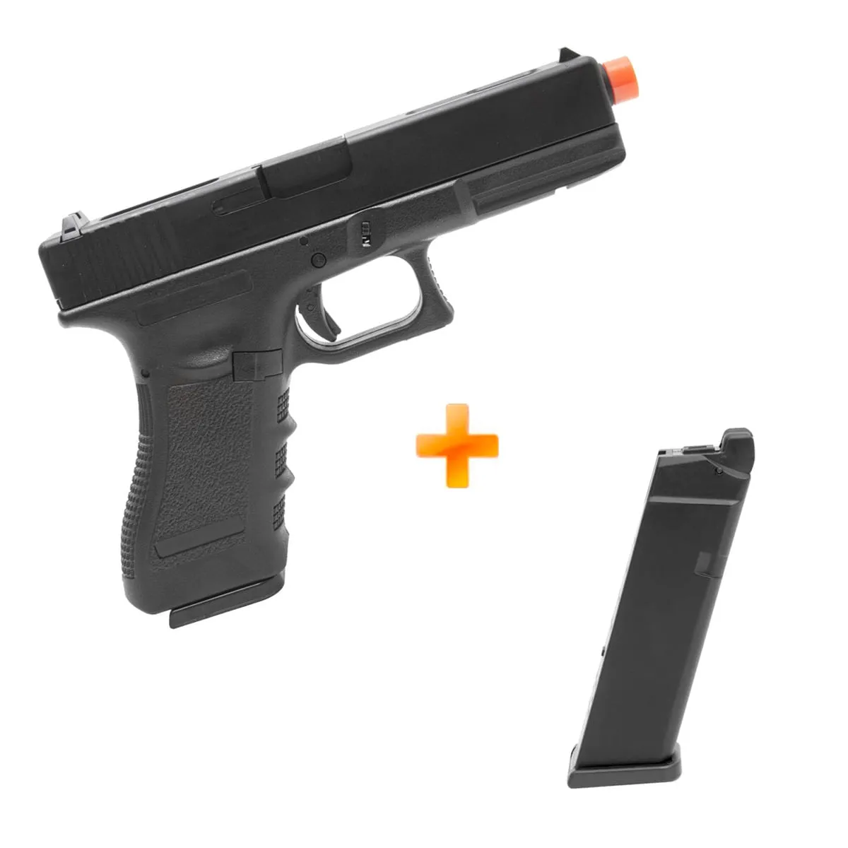 Pistola de Airsoft GBB Green Gas R18 com Blowback + Magazine Extra