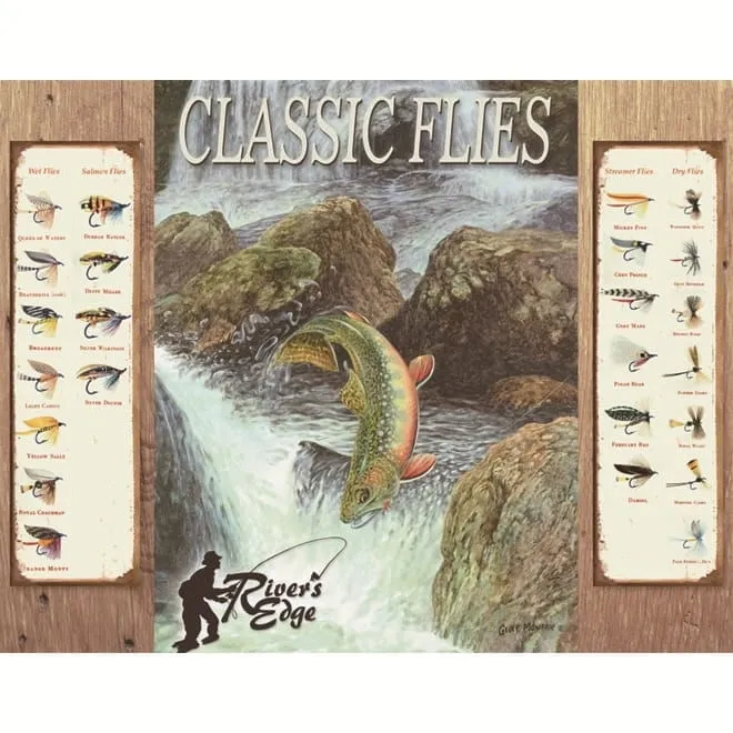 Placa Decorativa Classic Flies