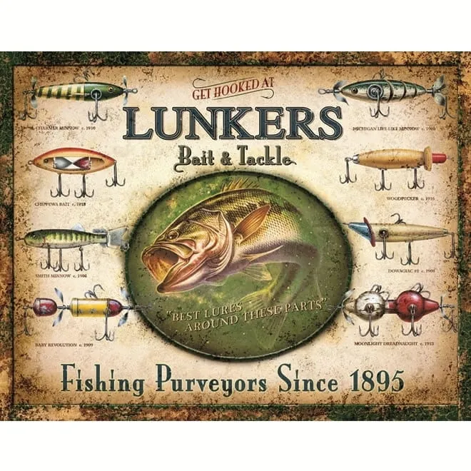 Placa Decorativa Lunker´s Lures