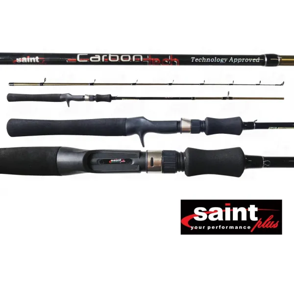 Vara carretilha SAINT PLUS Carbon Tech 802BC - 8'0" (2,40 m) - 20 a 40 Lbs - Carbono!