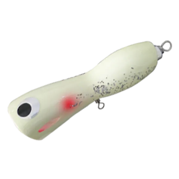 Popper Yara QUIMERA 120 mm - COR 06 - GLOW com detalhes em vermelho.