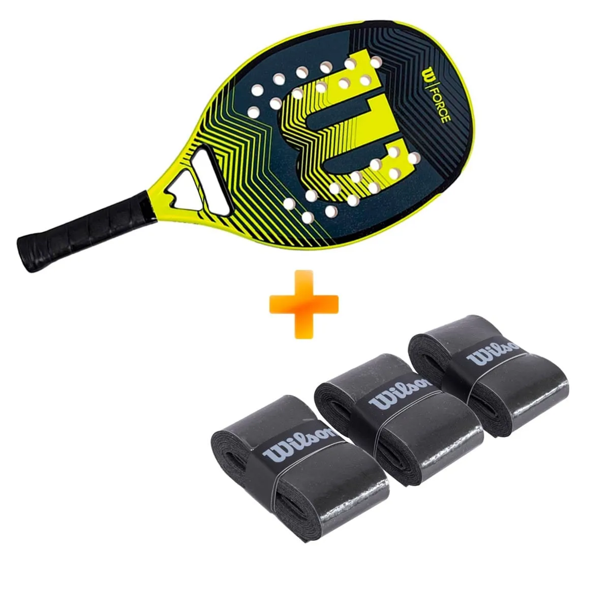 Raquete Beach Tennis Force + Overgrip Ultra Wrap - Wilson