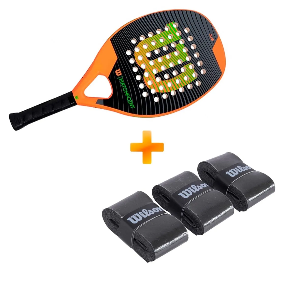 Raquete Beach Tennis Match Point + Overgrip Ultra Wrap - Wilson