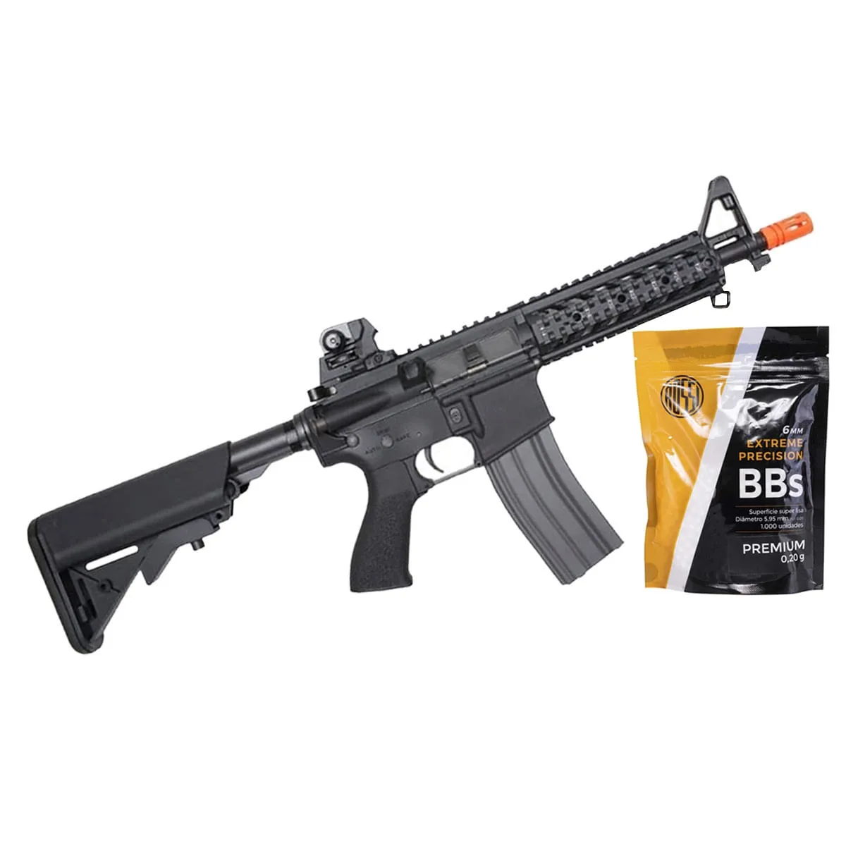 Rifle de Airsoft M4A1 RIS Raider CM16 AEG - G&G + BBs