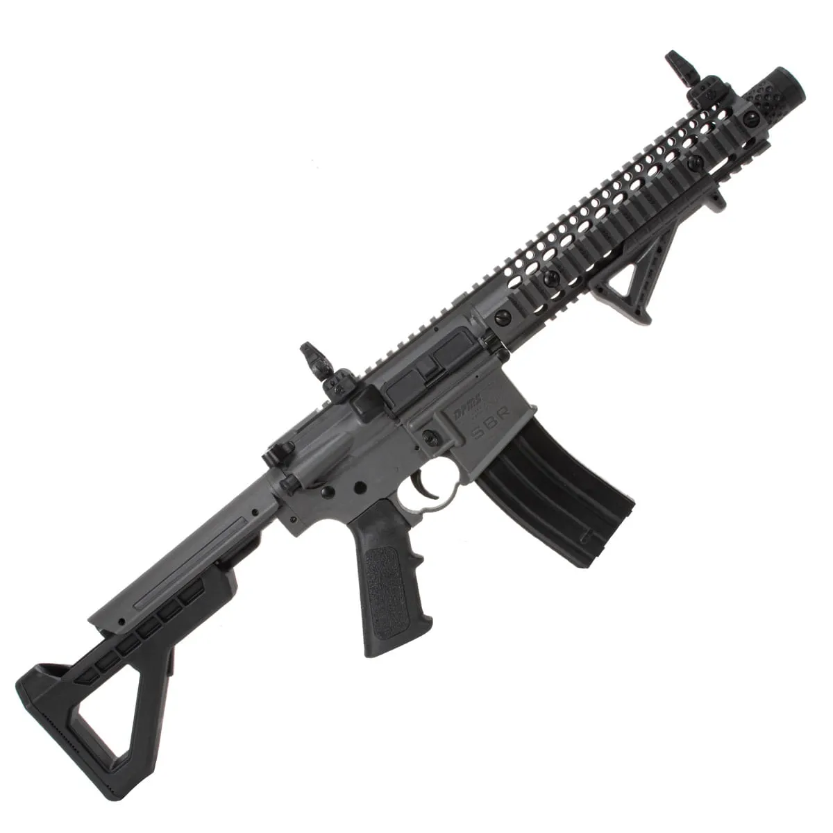 Rifle de Pressão M4 DPMS SBR CO2 4.5mm Full Metal Blowback