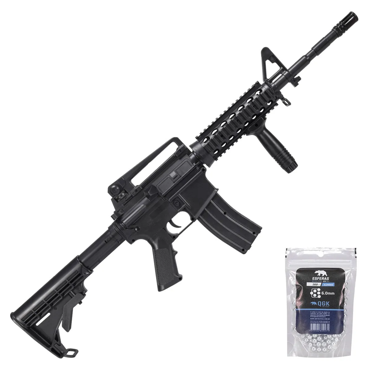 Rifle de Pressão Spring M4 SP 6MM - QGK