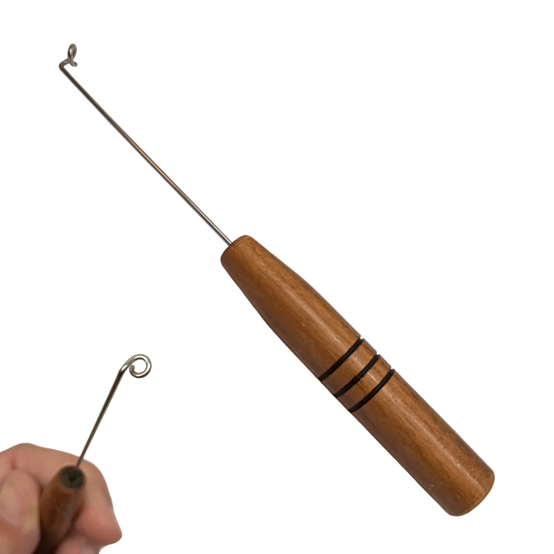 Saca Anzol Inoxidável 14cm - Madeira