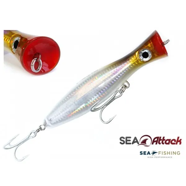 Isca Popper Sea Fishing modelo Sea Attack cor Branca - 88 g - 160 mm