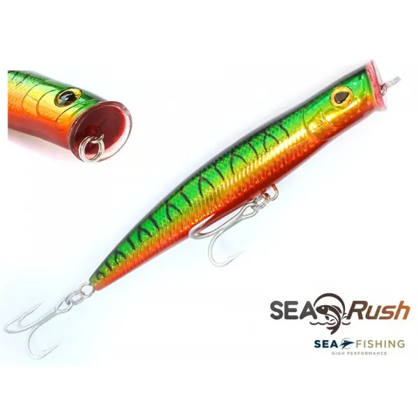 Isca Popper Sea Fishing modelo Sea Rush cor Fire Tiger - 52 g - 155 mm