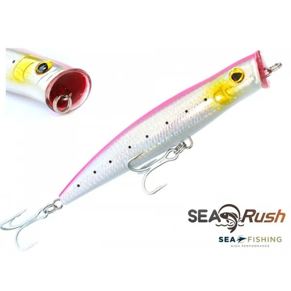 Isca Popper Sea Fishing modelo Sea Rush cor Rosa - 52 g - 155 mm