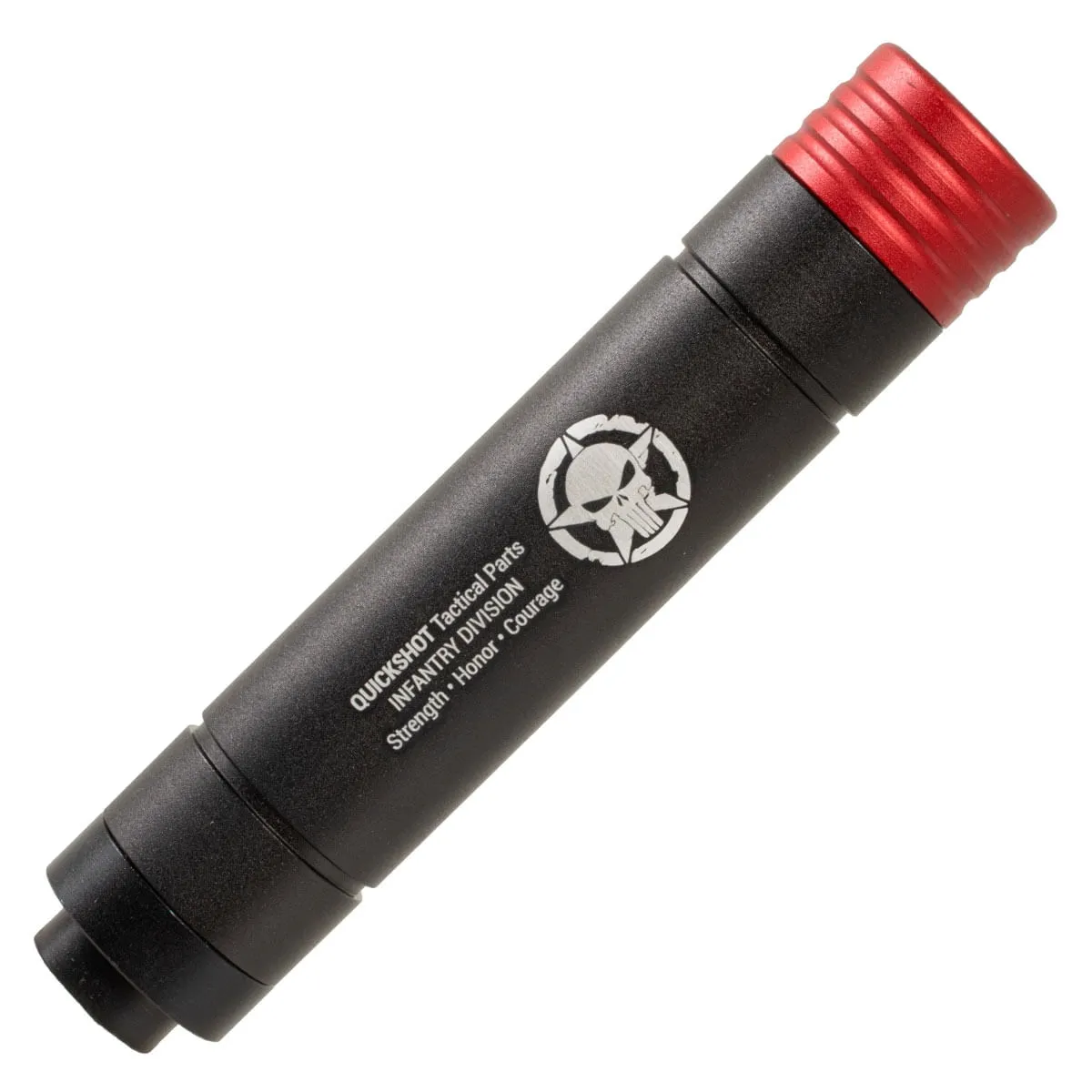 Silenciador Ponteira para Airsoft 150x30mm Rosca 14mm Esquerda - Quick Shot