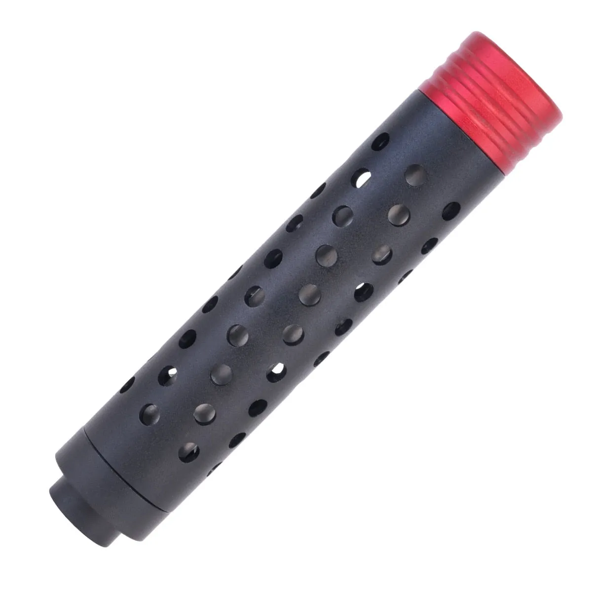 Silenciador Ponteira para Airsoft Furação Helicoidal 150x30mm Rosca 14mm Esquerda - Quick Shot