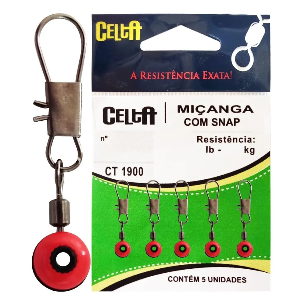 Snap De Pesca Com Miçanga Celta CT 1900