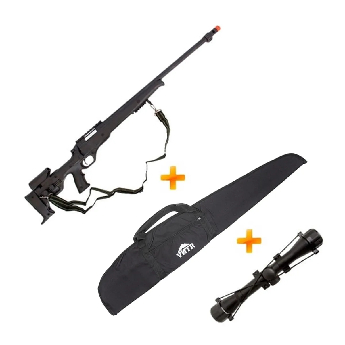 Sniper de Airsoft MB-11A Spring + Capa + Luneta