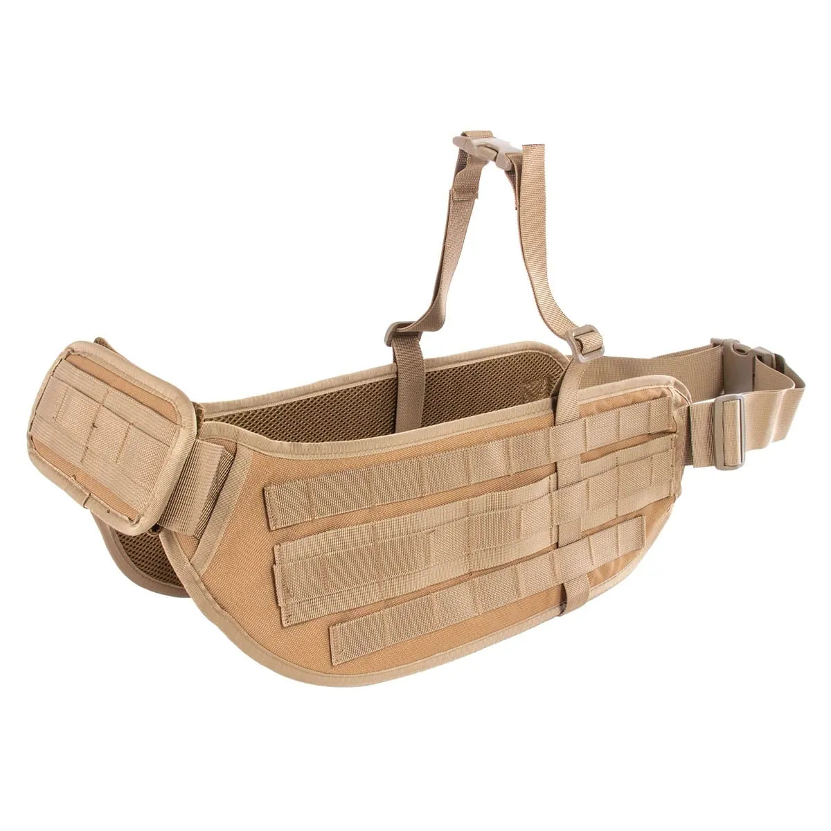 Suspensório Tático Modular MOLLE Porta Acessórios Tan - EVO Tactical