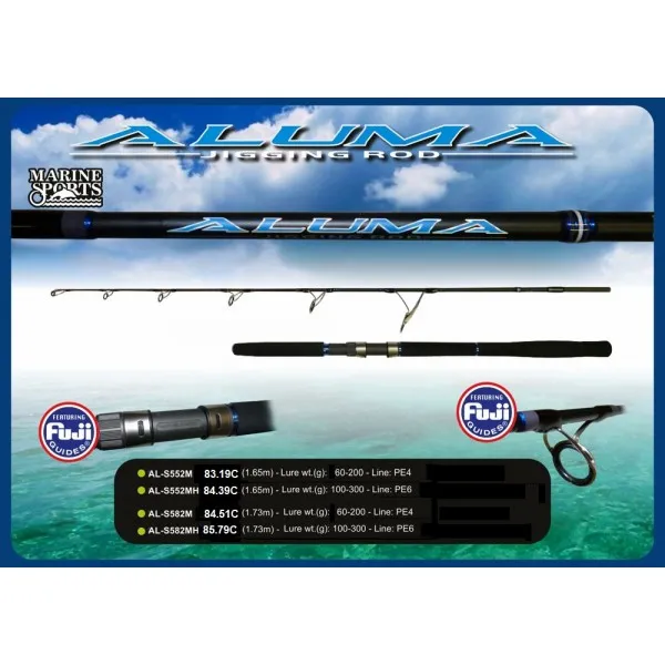 Vara molinete Marine Sports ALUMA AL-652MH 6"5' (1,95 m) 12 a 30 lbs
