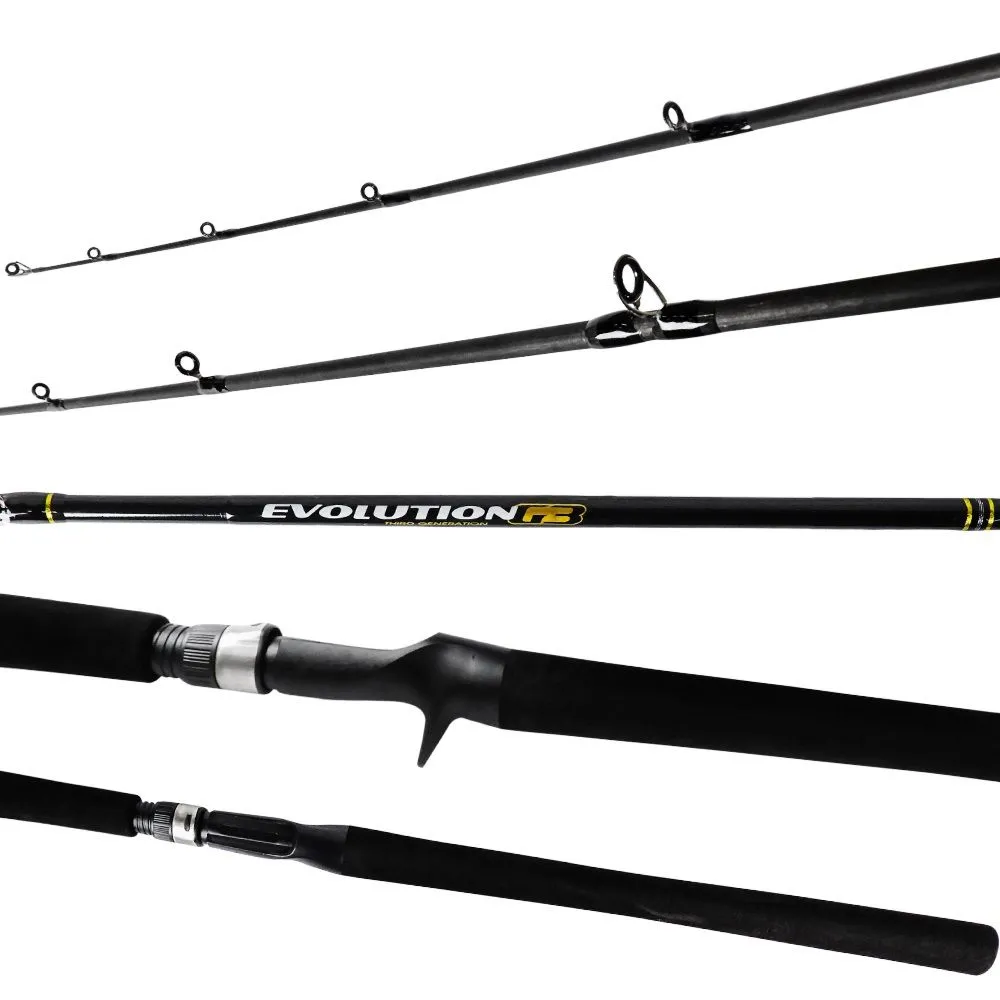 Vara Carretilha Carbono Evolution C601MH 1,83m 15-30 Lbs Inteiriça Marine Sports