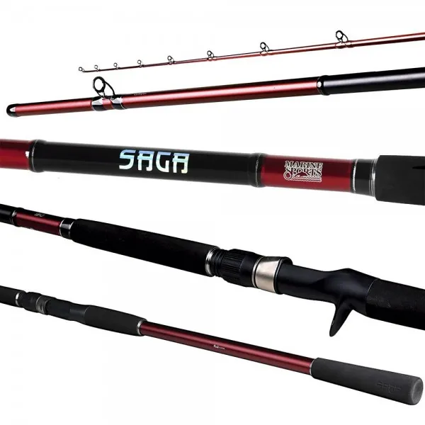 Vara carretilha Marine Sports SAGA W - SGT-C8102H - 2,70 m - 20 a 50 lbs - Fuji